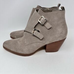 Michael Michael Kors Loni Ankle Boot Bootie Birch Taupe Size 8